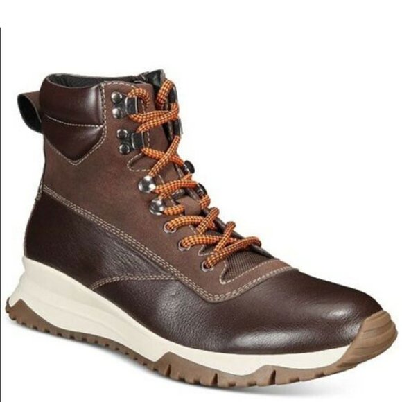 Alfani Men's Reggie Tan Leather Alpine Boot 8 M - Picture 1 of 5